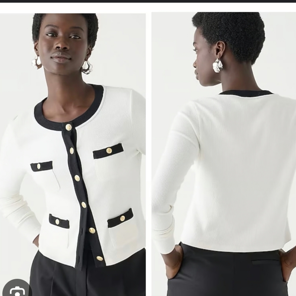 J. Crew Vintage Ribbed Button Up Jacket Style Shirt Small